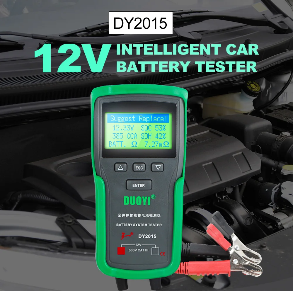 DUOYI DY2015 12V Car Battery T - огляд і ціна Battery Load Tester