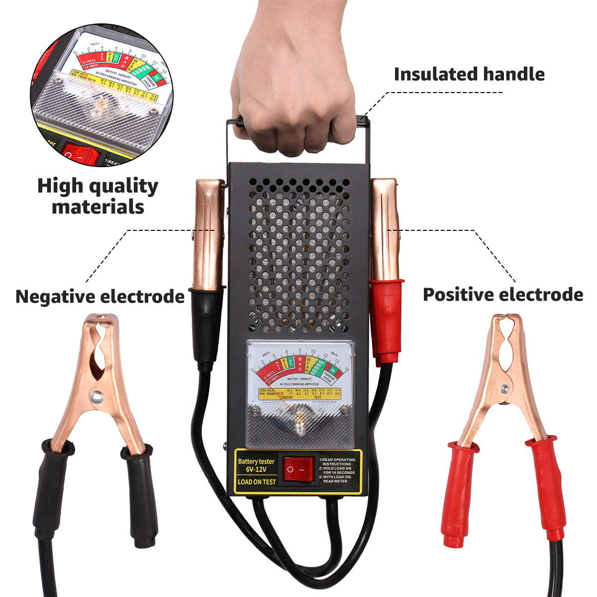Car Battery Load Tester 6V-12V - огляд і ціна Battery Load Tester
