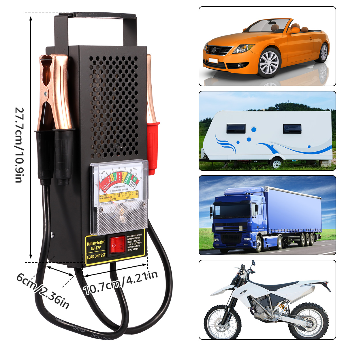 Car Battery Load Tester 6V-12V - огляд і ціна Battery Load Tester