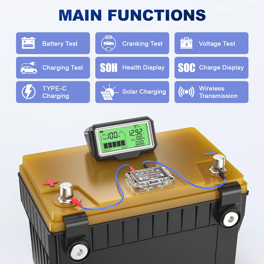 12V Battery Tester Battery Hea - огляд і ціна Battery Load Tester