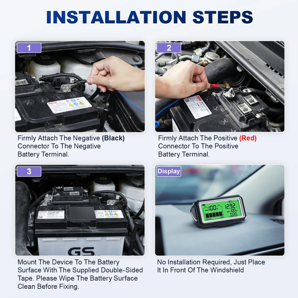 12V Battery Tester Battery Hea - огляд і ціна Battery Load Tester