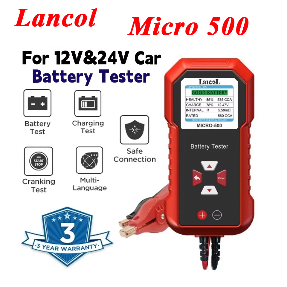 Lancol Micro 500 12V 24V Car B - огляд і ціна Battery Load Tester