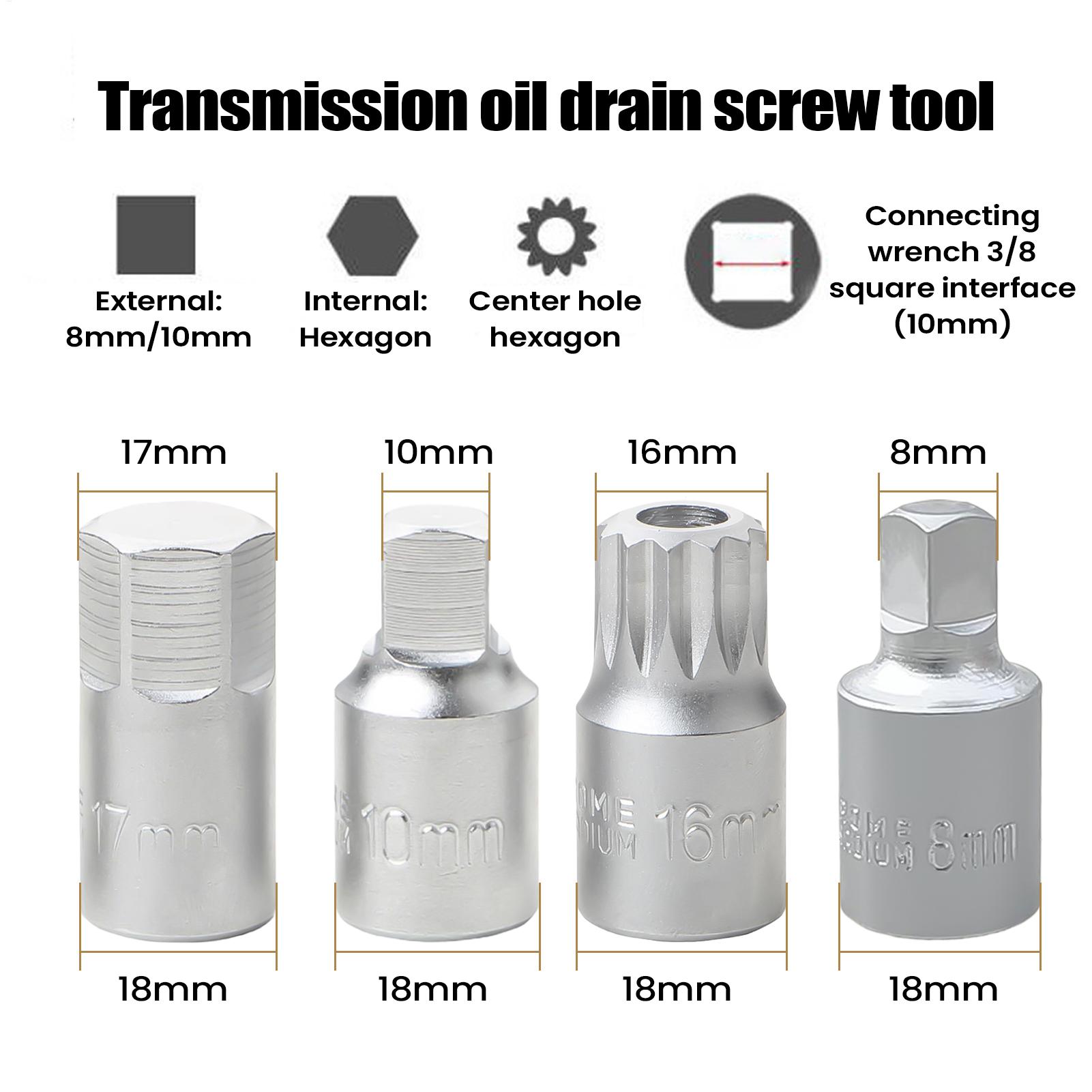 1pc Oil Sump Drain Socket Wren - огляд і ціна Oil Filter Wrench
