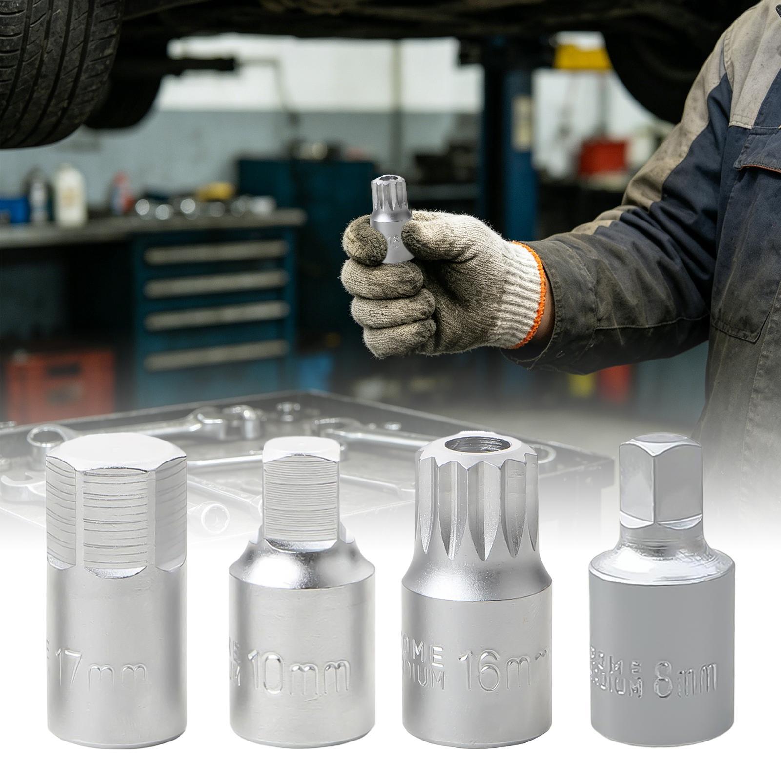 1pc Oil Sump Drain Socket Wren - огляд і ціна Oil Filter Wrench